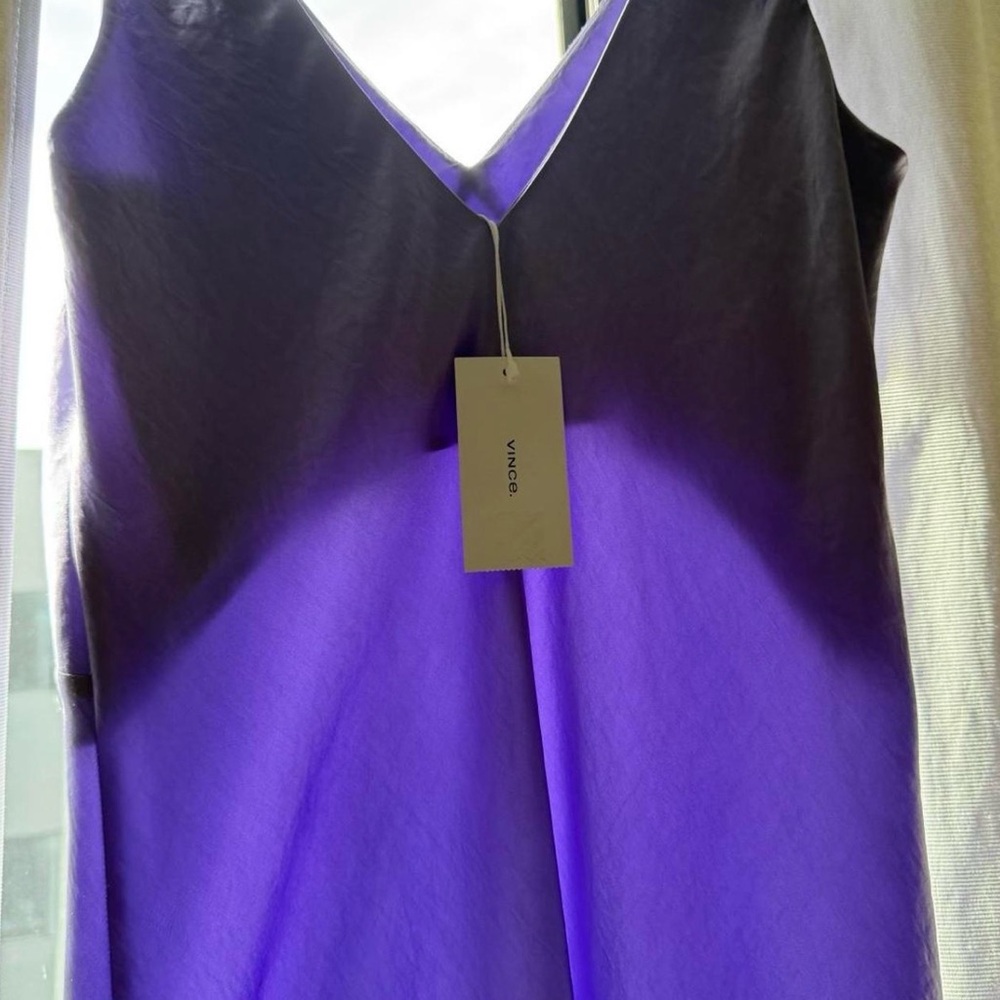 NWT Vince lavender satin gown - Picture 4 of 5